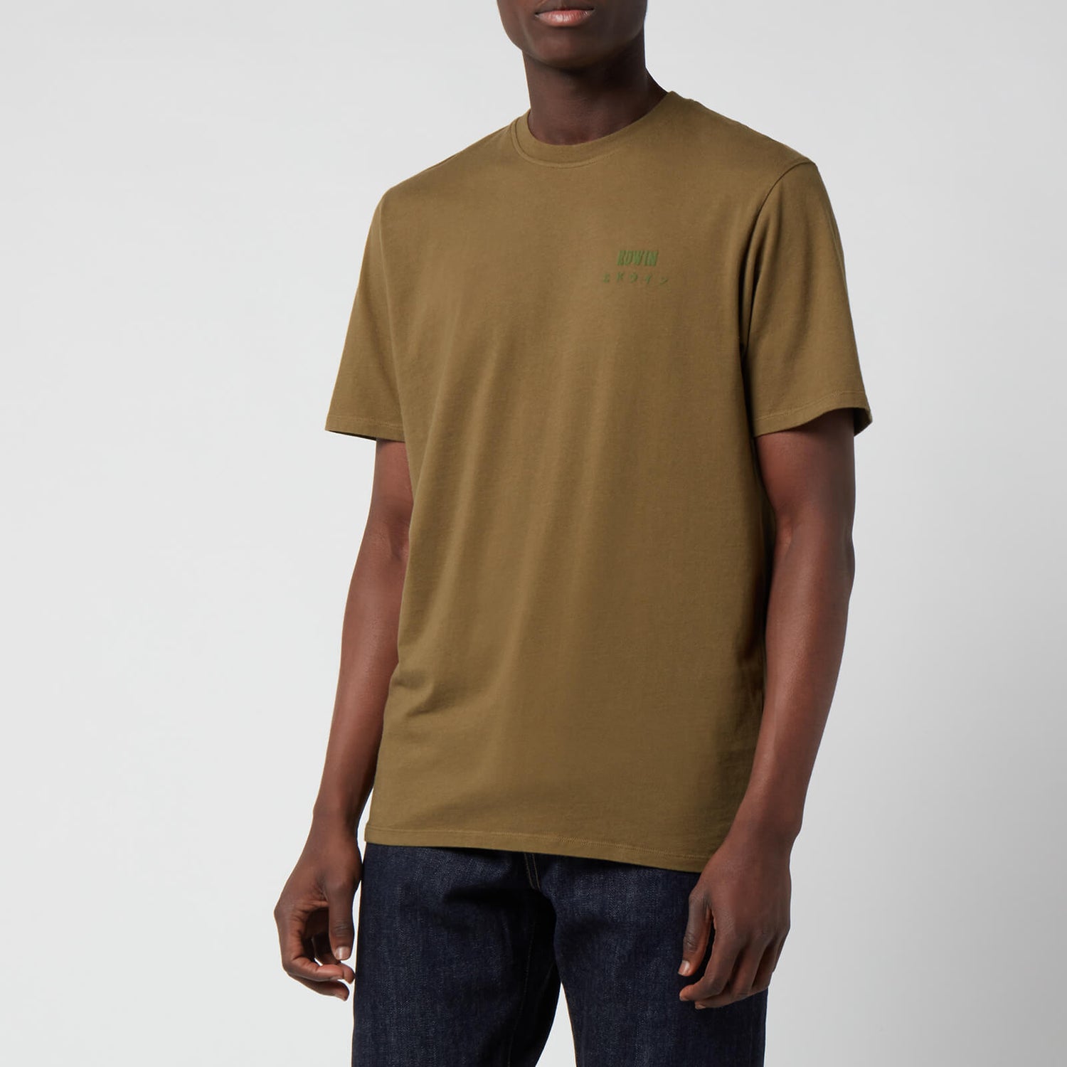 Edwin Men's Chest Logo T-Shirt - Uniform Green - S