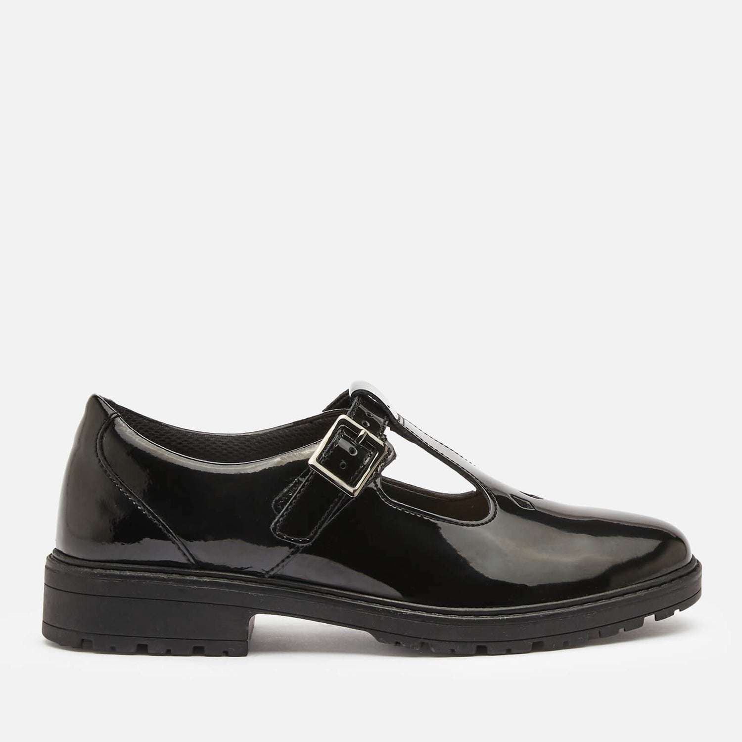 Clarks Dempster Bar Youth School Shoes - Black Patent
