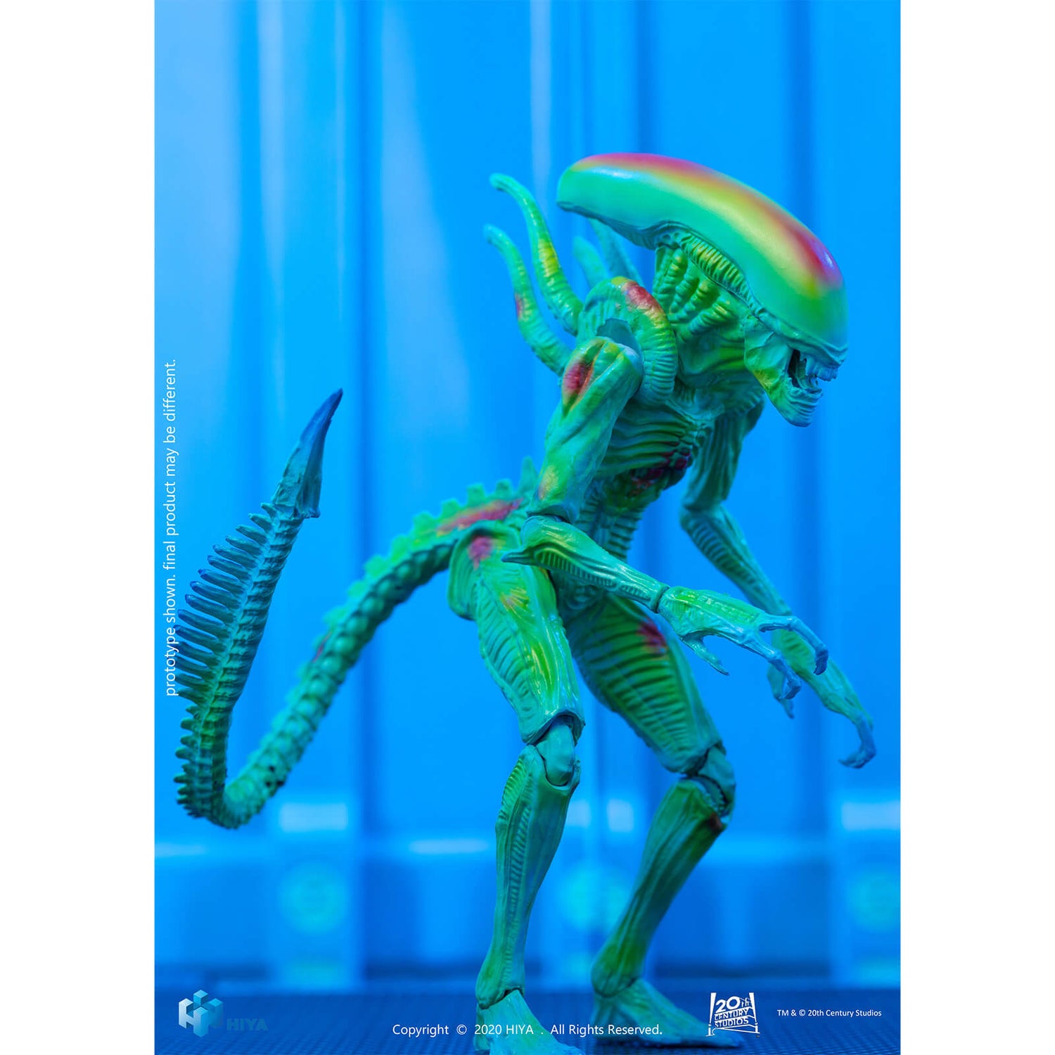 HIYA Toys Alien Vs. Predator Vision Thermale Alien Warrior Mini-figurine exquise échelle 1/18
