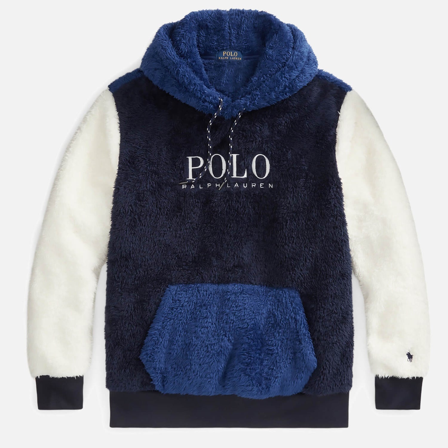 Polo Ralph Lauren Men s Hi Pile Pullover Hoodie Cruise Navy Multi TheHut