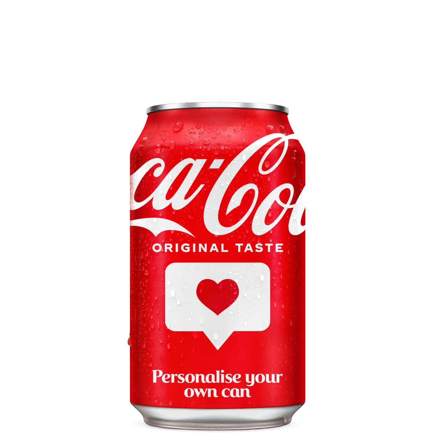 Coca-Cola Original Taste 330ml - Personalised Can - Thank You
