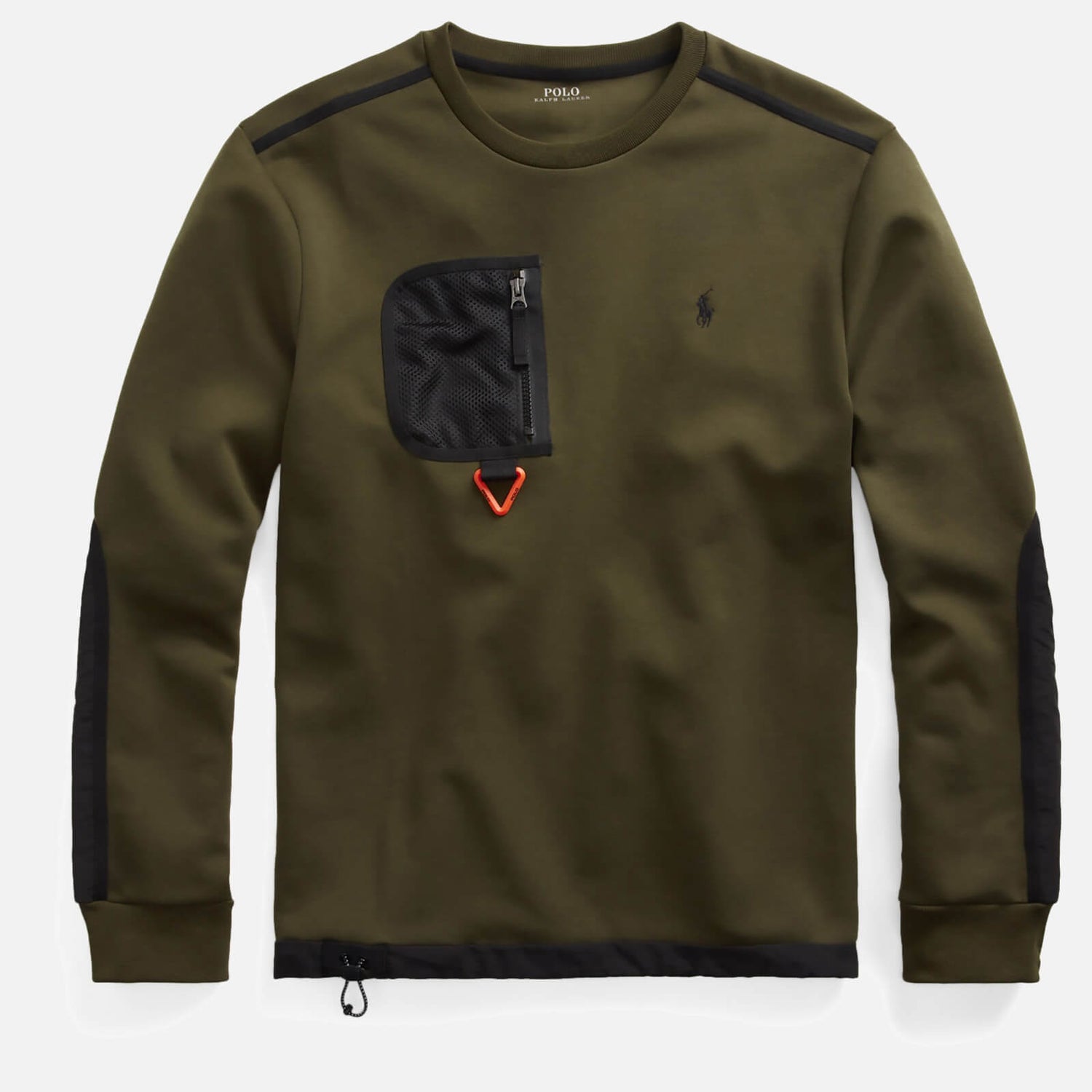 Polo Ralph Lauren Men's Double Knit Chest Pocket Sweatshirt - Army Green - S
