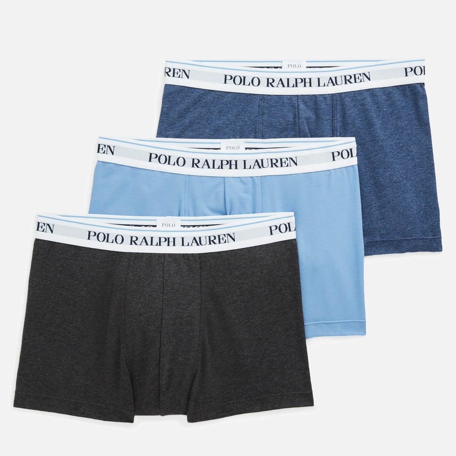 Polo Ralph Lauren Men's 3-Pack Classic Trunk Boxer Shorts - Navy/Sky/Blue