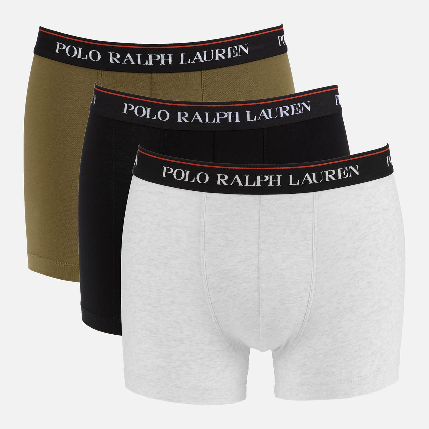 Polo Ralph Lauren Men's 3-Pack Classic Trunk Boxer Shorts - Black/Oatmeal/Olive