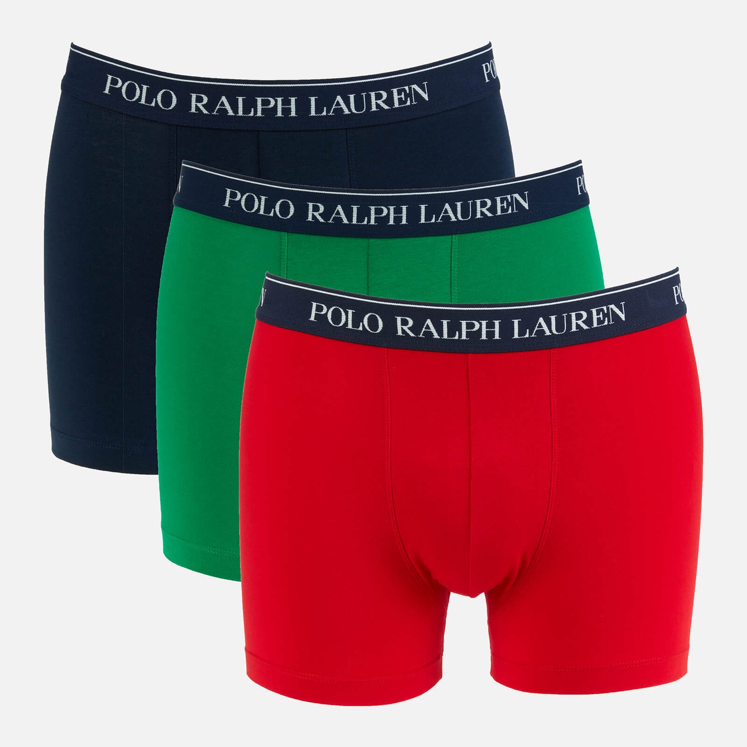 Polo Ralph Lauren Men's 3-Pack Trunk Boxer Shorts - Navy/Red/Green