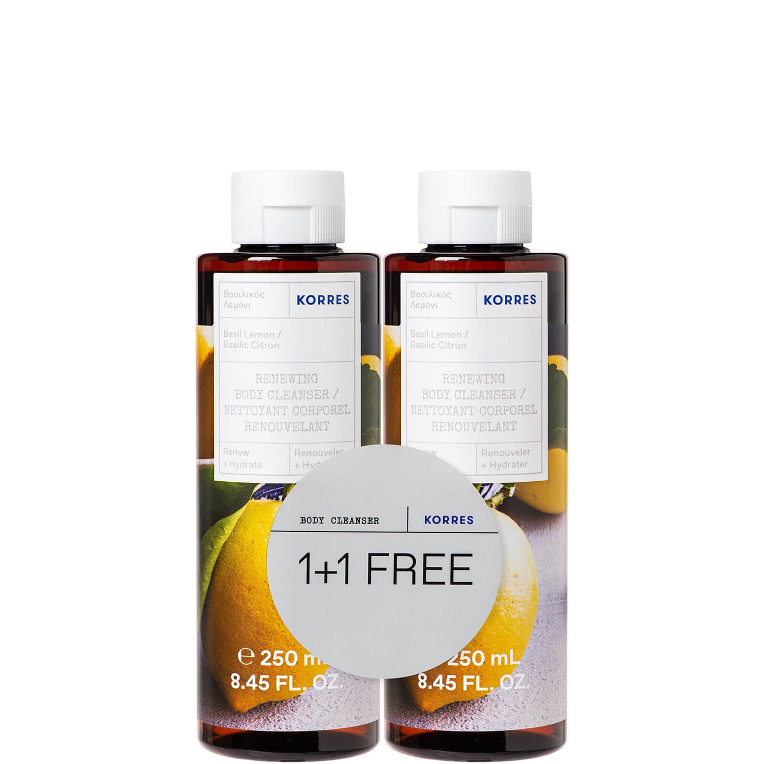 KORRES Basil Lemon Body Cleanser Duo