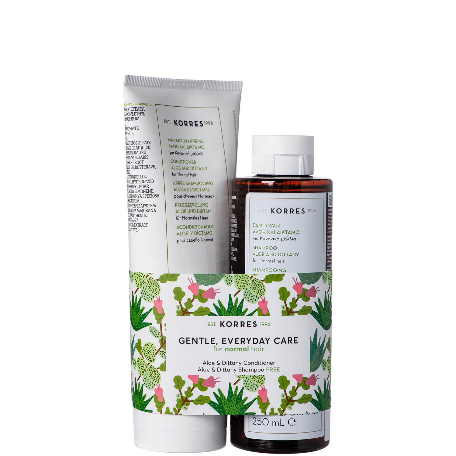 KORRES Aloe & Dittany Kit Conditioner and Shampoo Duo (Worth £31.00)