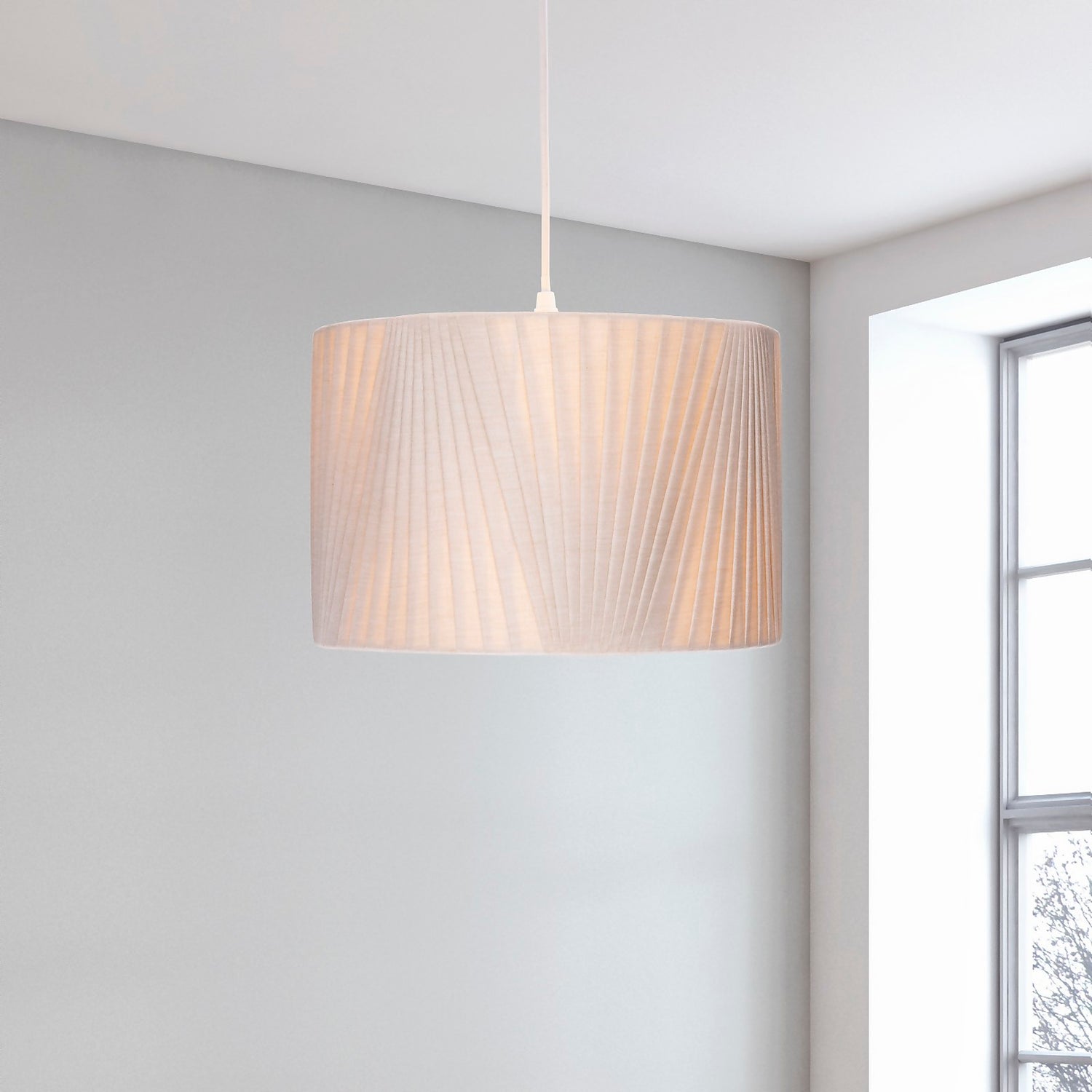 Homebase on sale grey lampshade