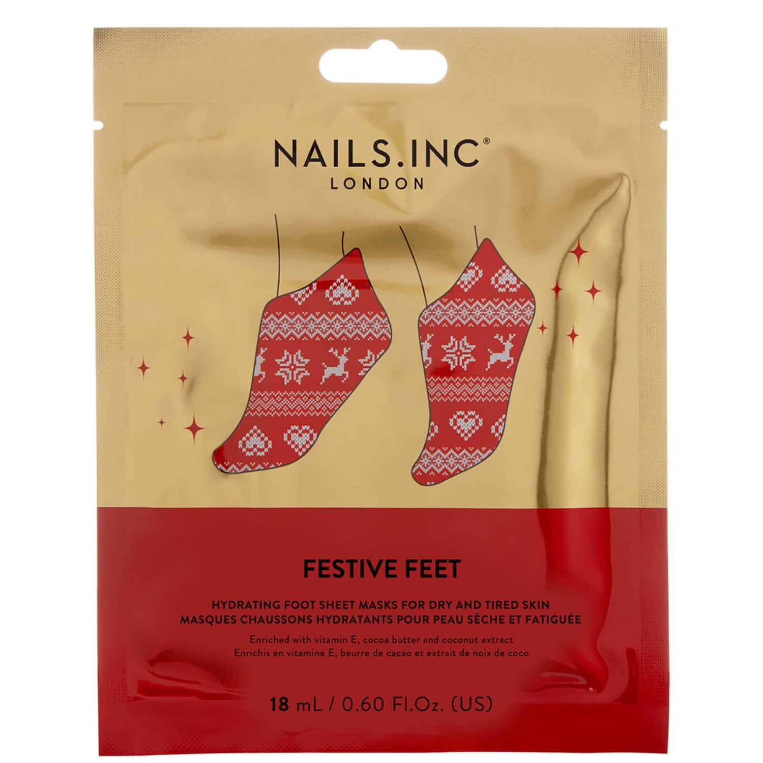 Festive Feet Mask nails inc.