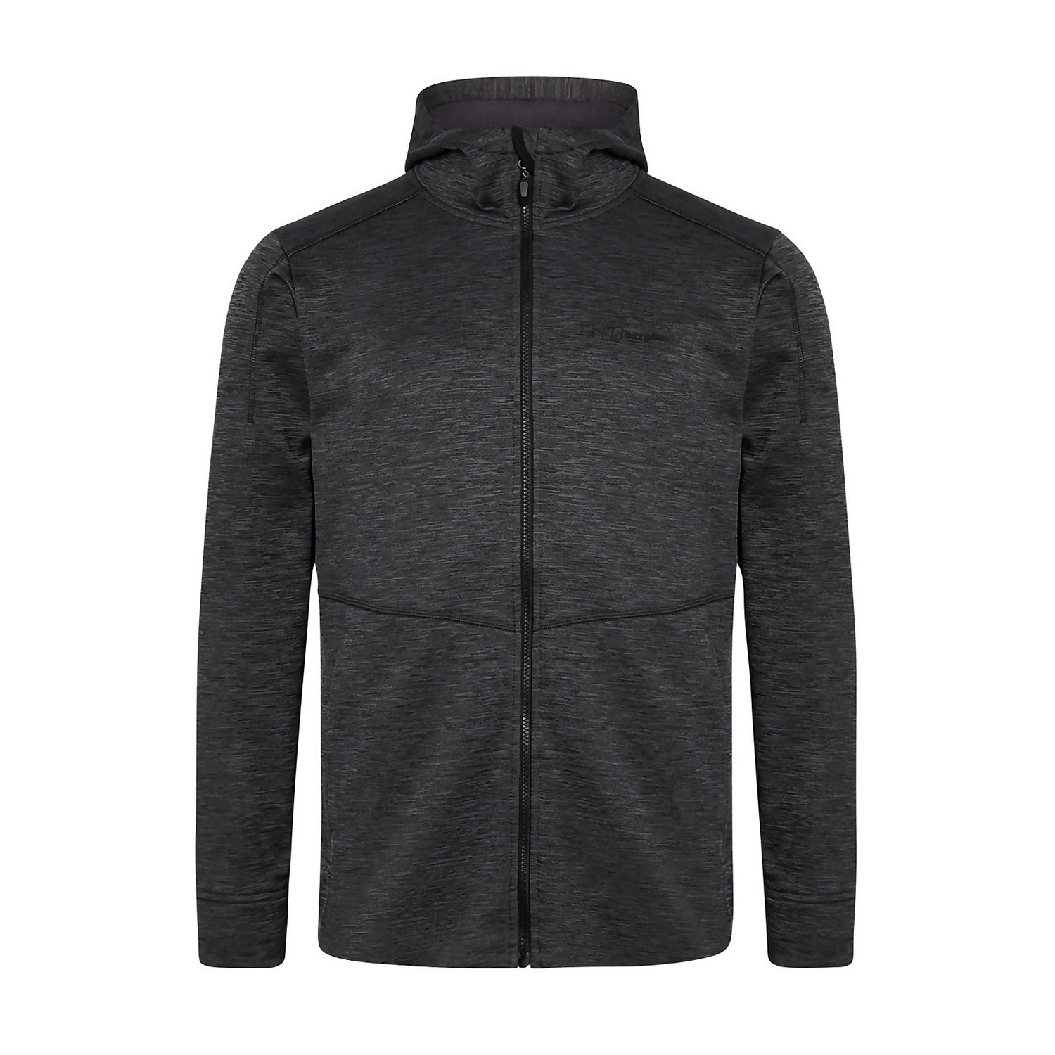 Men s Kamloops Hooded Fleece Jacket Black Grey Berghaus