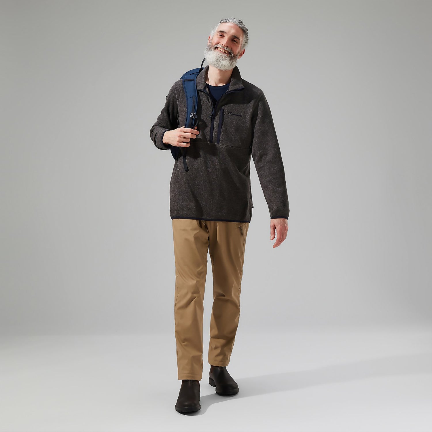 Men s Carnell Half Zip Grey Berghaus