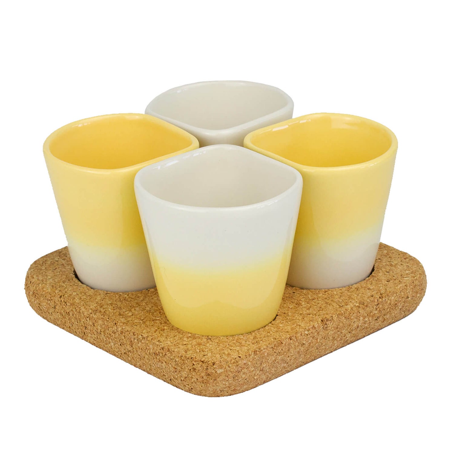 Dedal Copus Ceramic Cups - Banana Yellow Gradient