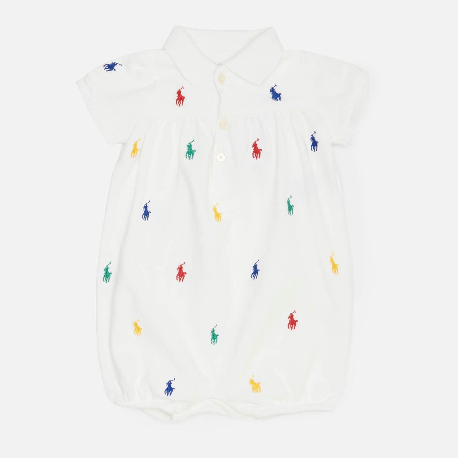 Polo Ralph Lauren Babys' Bubble Dress-One Piece-Shortall - White