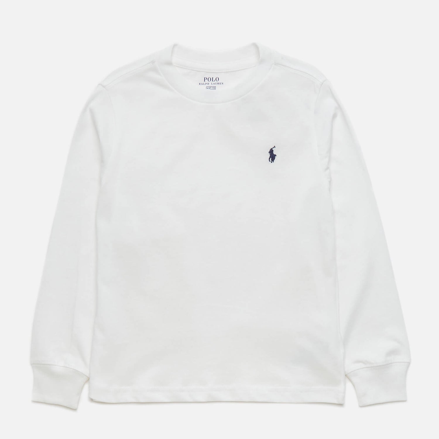 Polo Ralph Lauren Boys' Long Sleeved T-Shirt - White - 4 Years