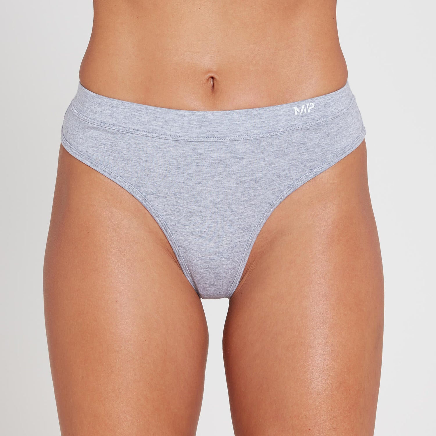 MP Women's Cotton Thong - Grey Marl