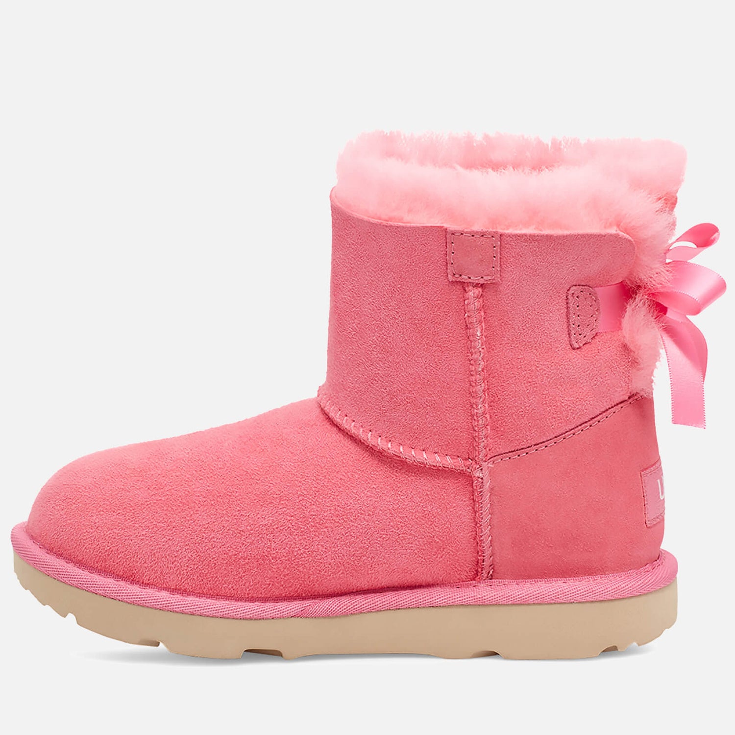 UGG Kids' Mini Bailey Bow II Boots - Pink Rose - UK 12 Kids