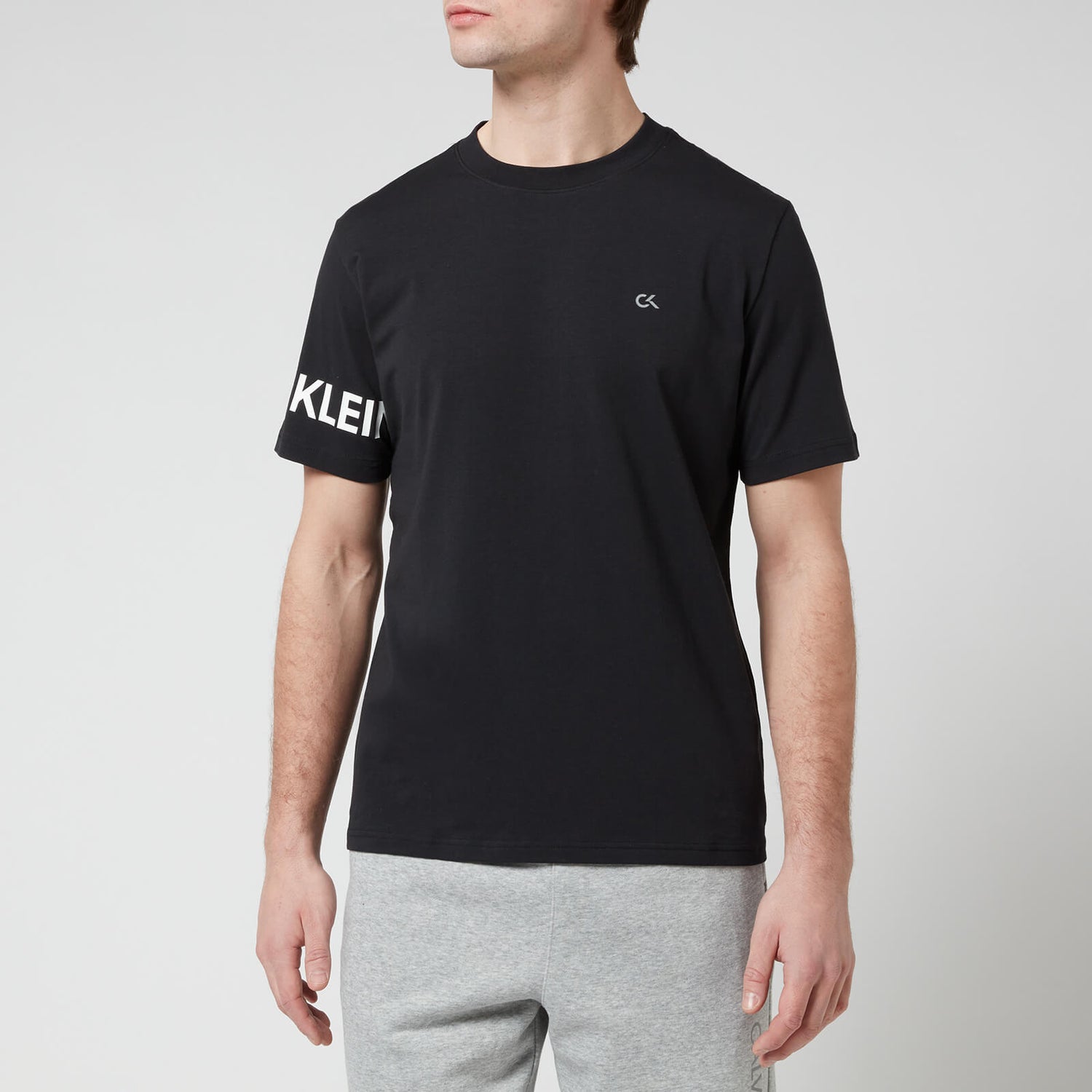 Calvin Klein Performance Men's Sleeve Logo T-Shirt - Black - S