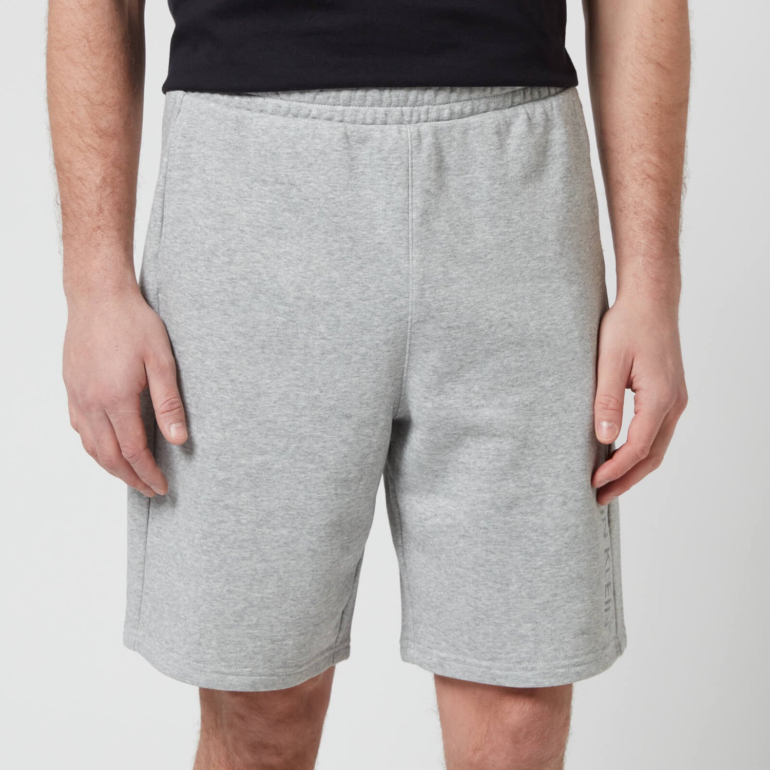 Calvin Klein Performance Men's Jersey Shorts - Medium Grey Heather/Acid Lime