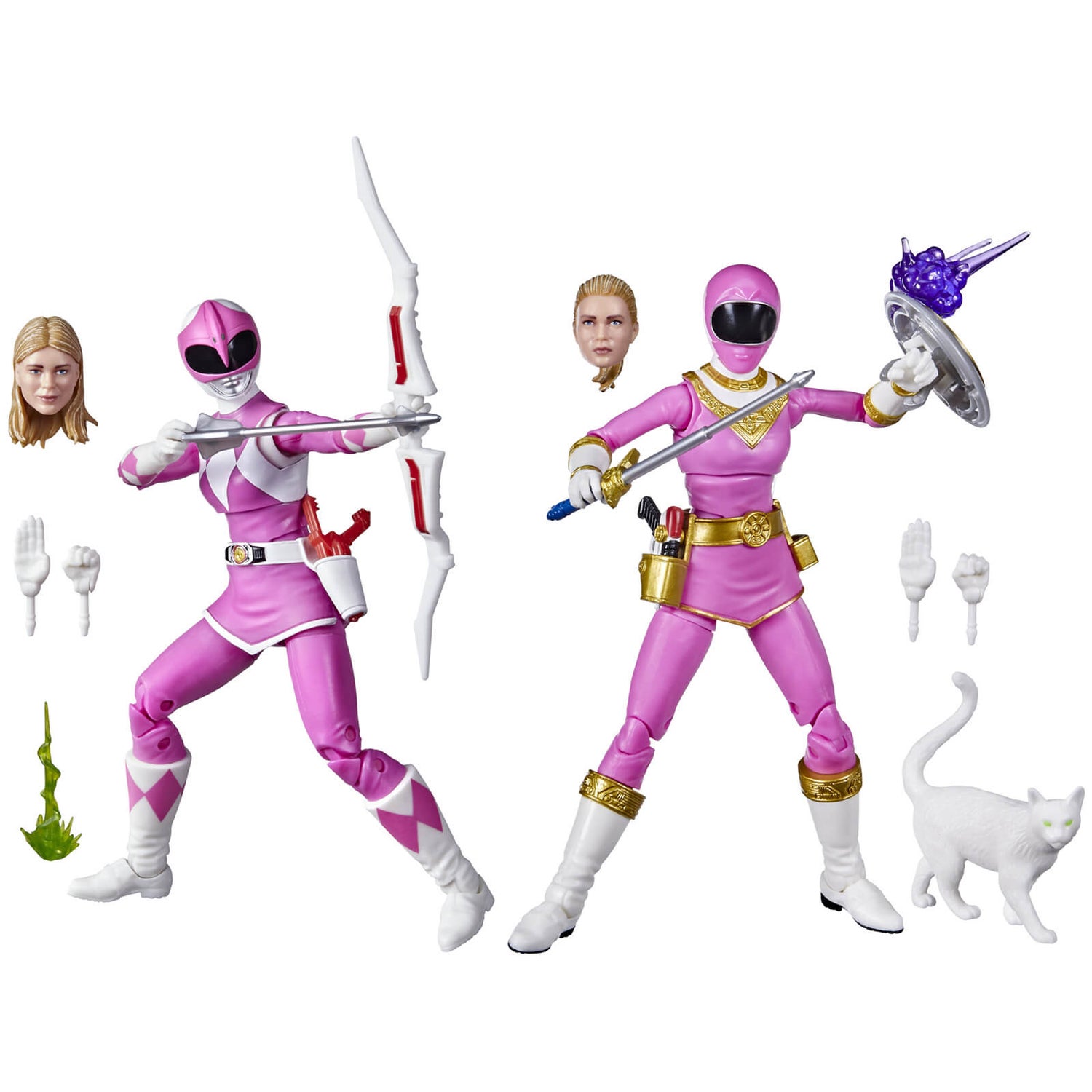 Hasbro Power Rangers Lightning Collection Pink Ranger 2-pack Kat Hillard 6-Inch Premium Collectible Action Figure Toys