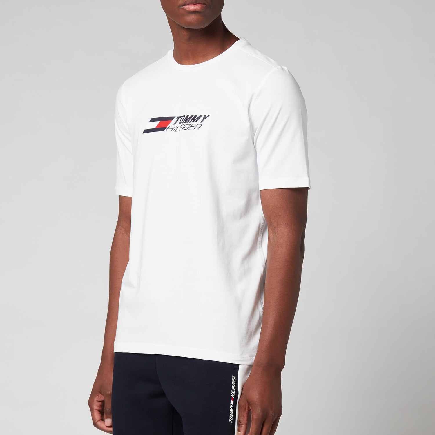 Tommy Sport Men's Chest Logo T-Shirt - White