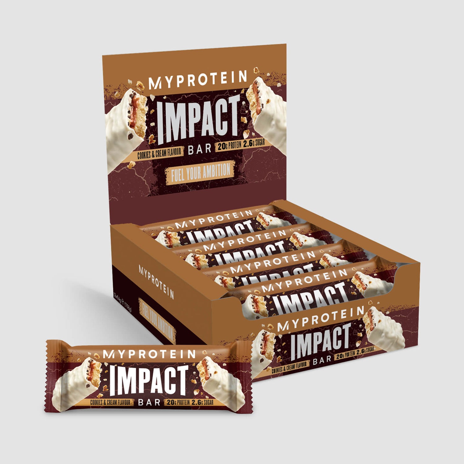 Impact Protein Bar - 12Repen - Cookies and Cream