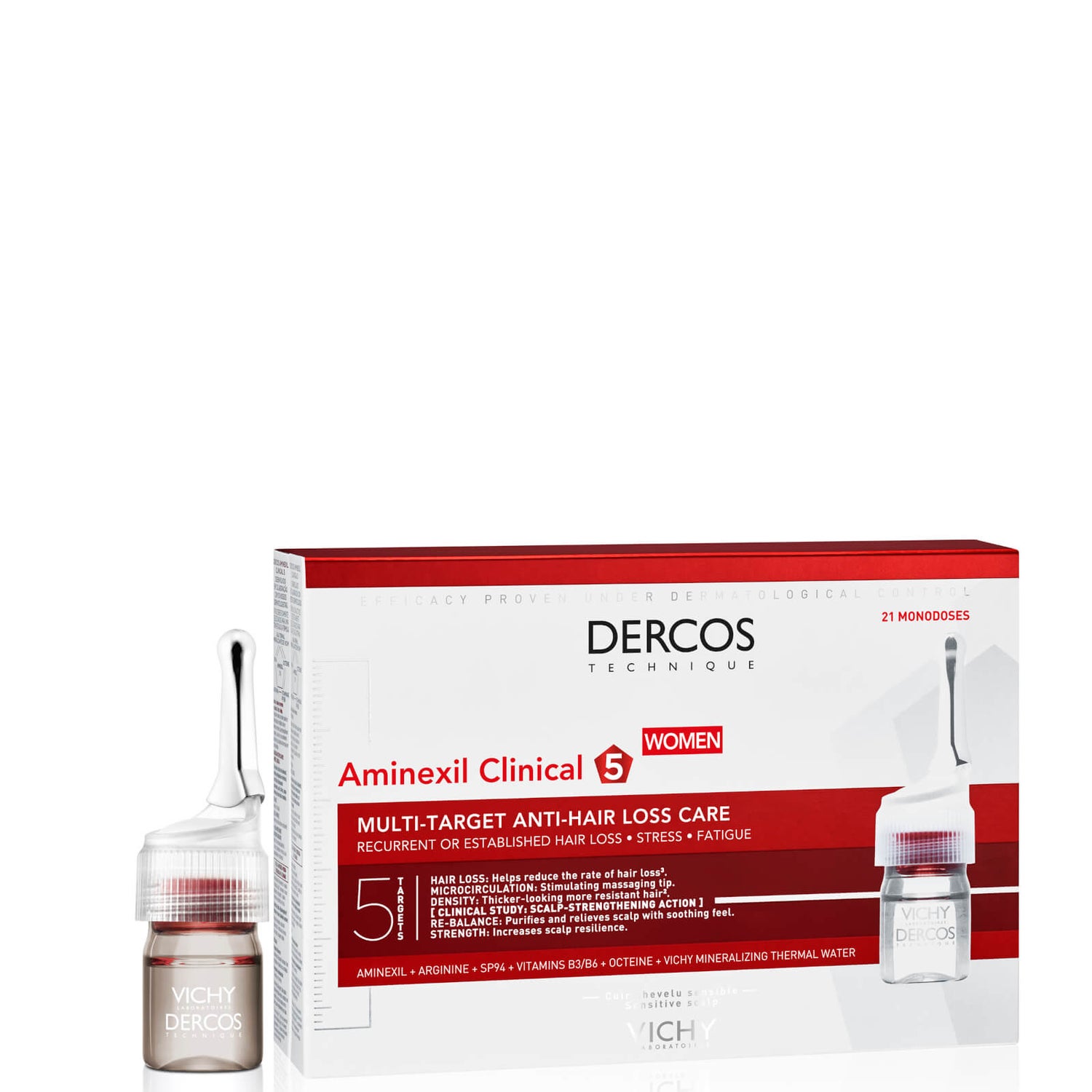 VICHY Dercos Aminexil Clinical 5 Women 21 Monodoses 6ml