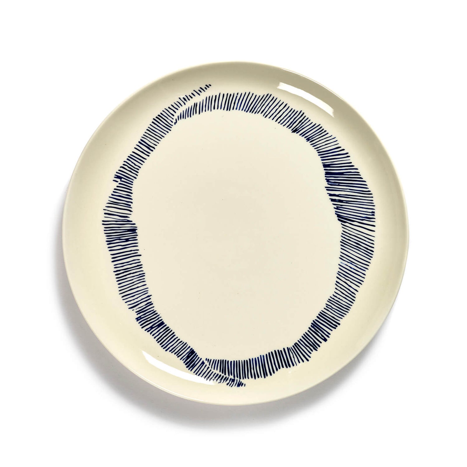 Serax x Ottolenghi Large Plate - White & Swirl Blue (Set of 2)