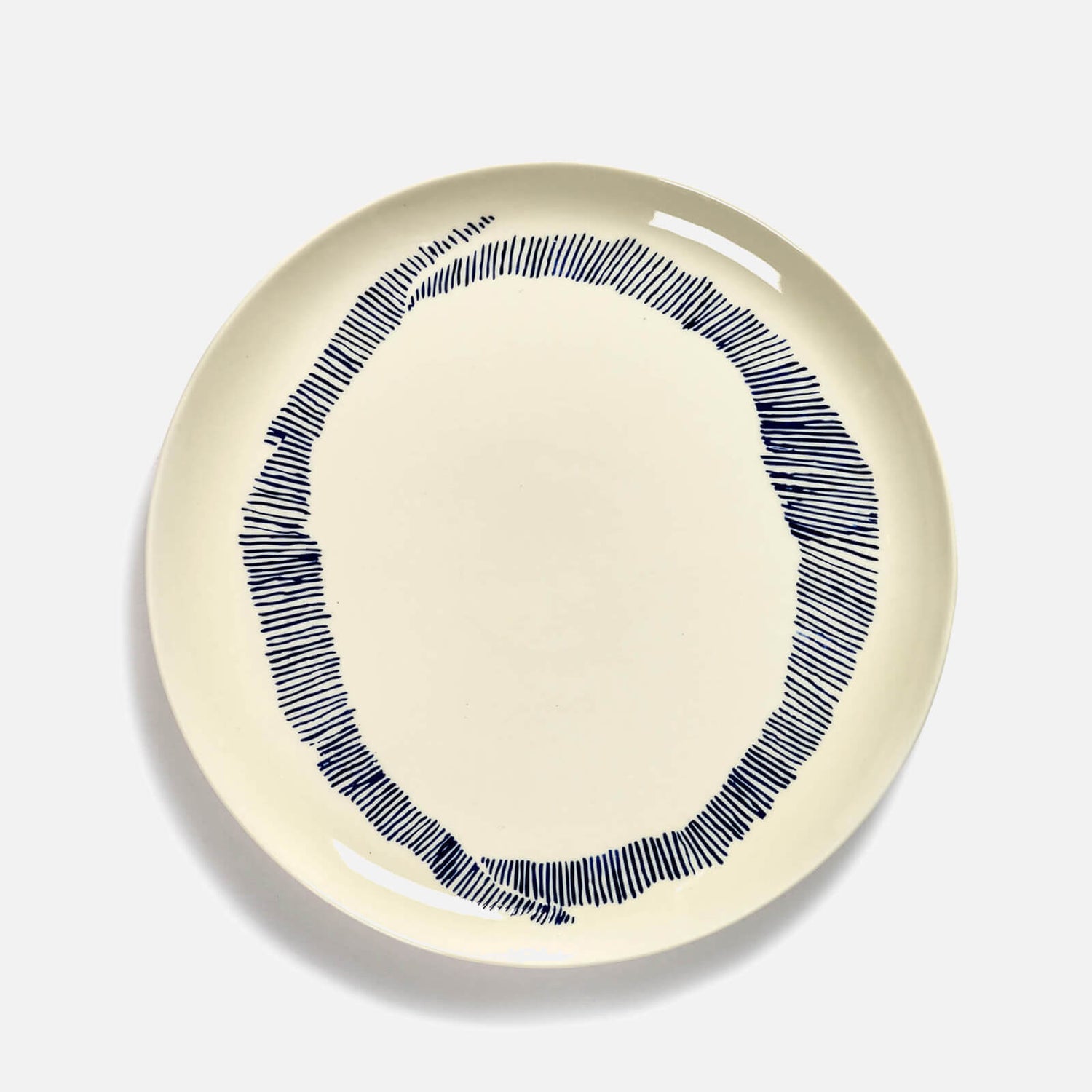 Serax x Ottolenghi Large Plate - White & Swirl Blue (Set of 2)