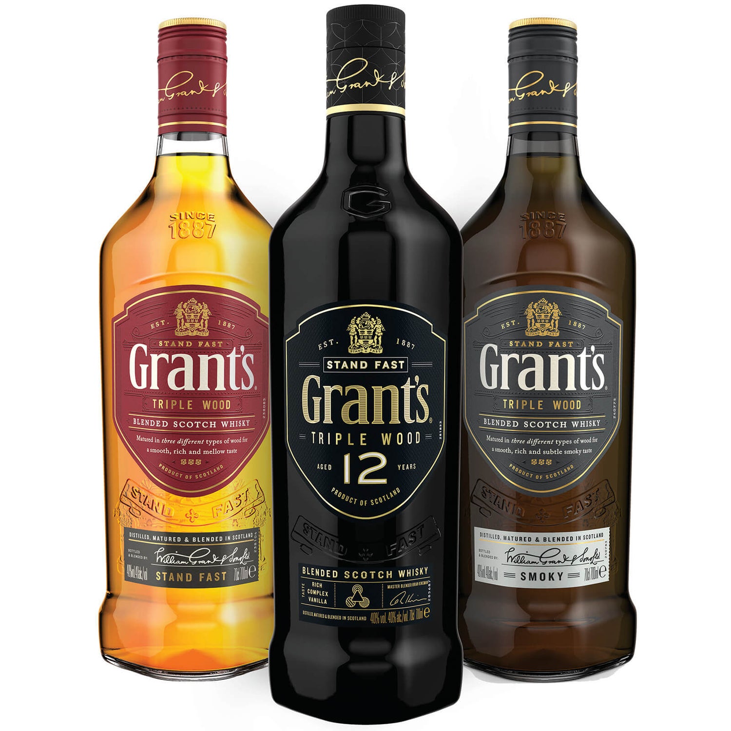 Grant’s Triple Wood Collection – Triple Wood, Triple Wood 12 and Smoky Blended Whisky