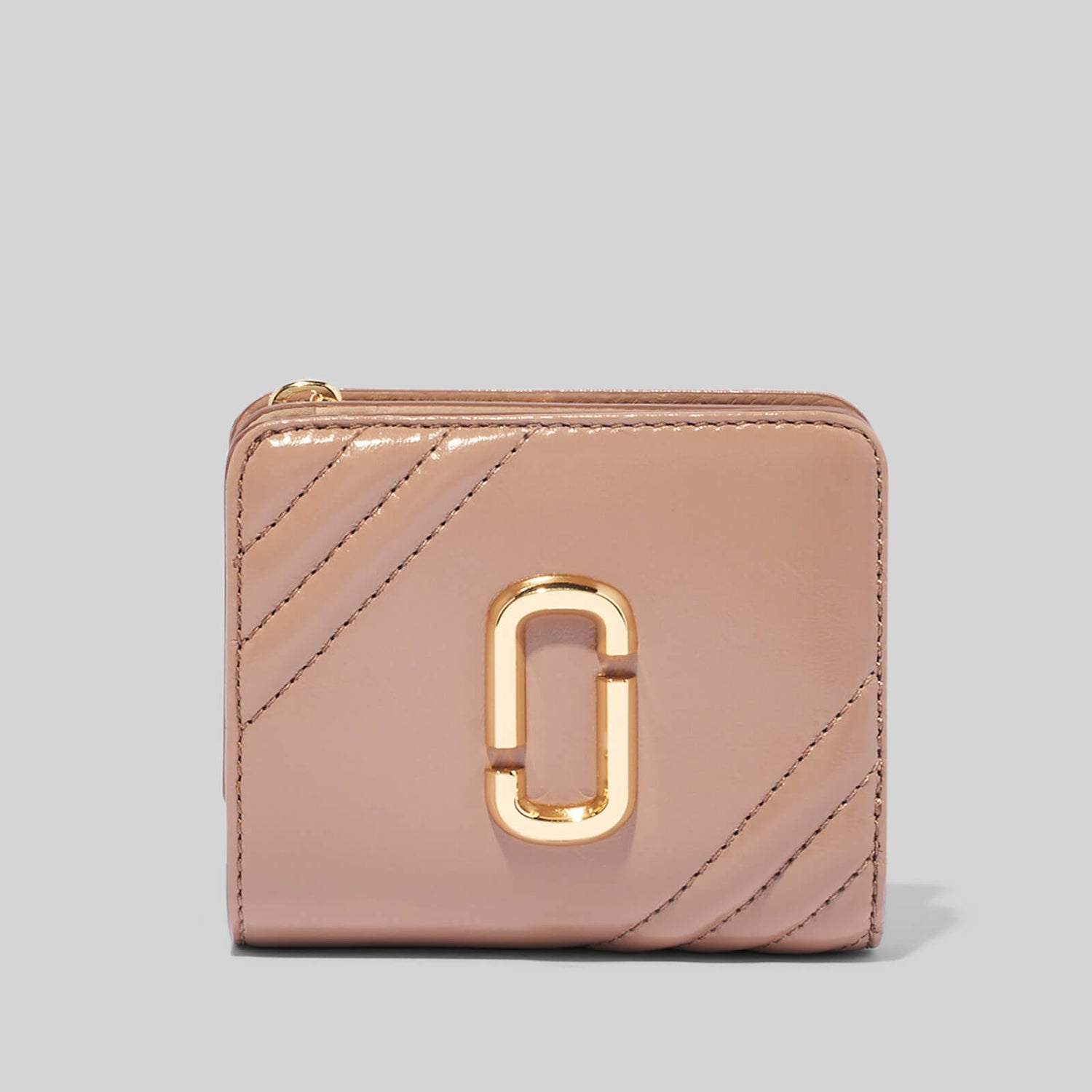 Marc Jacobs Women's Glamshot Mini Compact Wallet - Dusty Beige