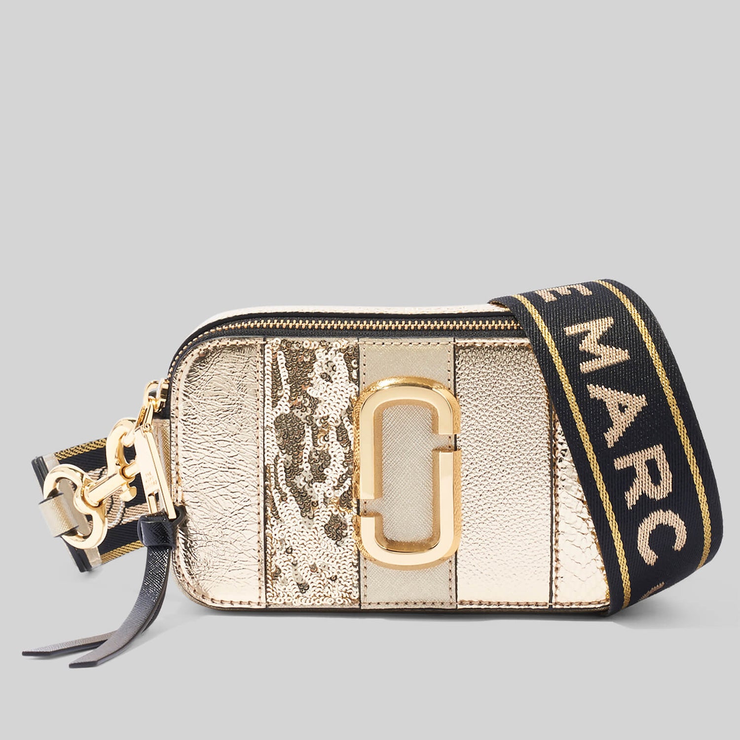 Marc Jacobs Women's Snapshot Metallic Stripe - Light Gold