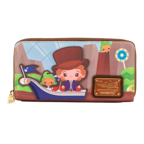Loungefly WB Charlie And The Chocolate Factory 50th Anniversary Zip Around Wallet