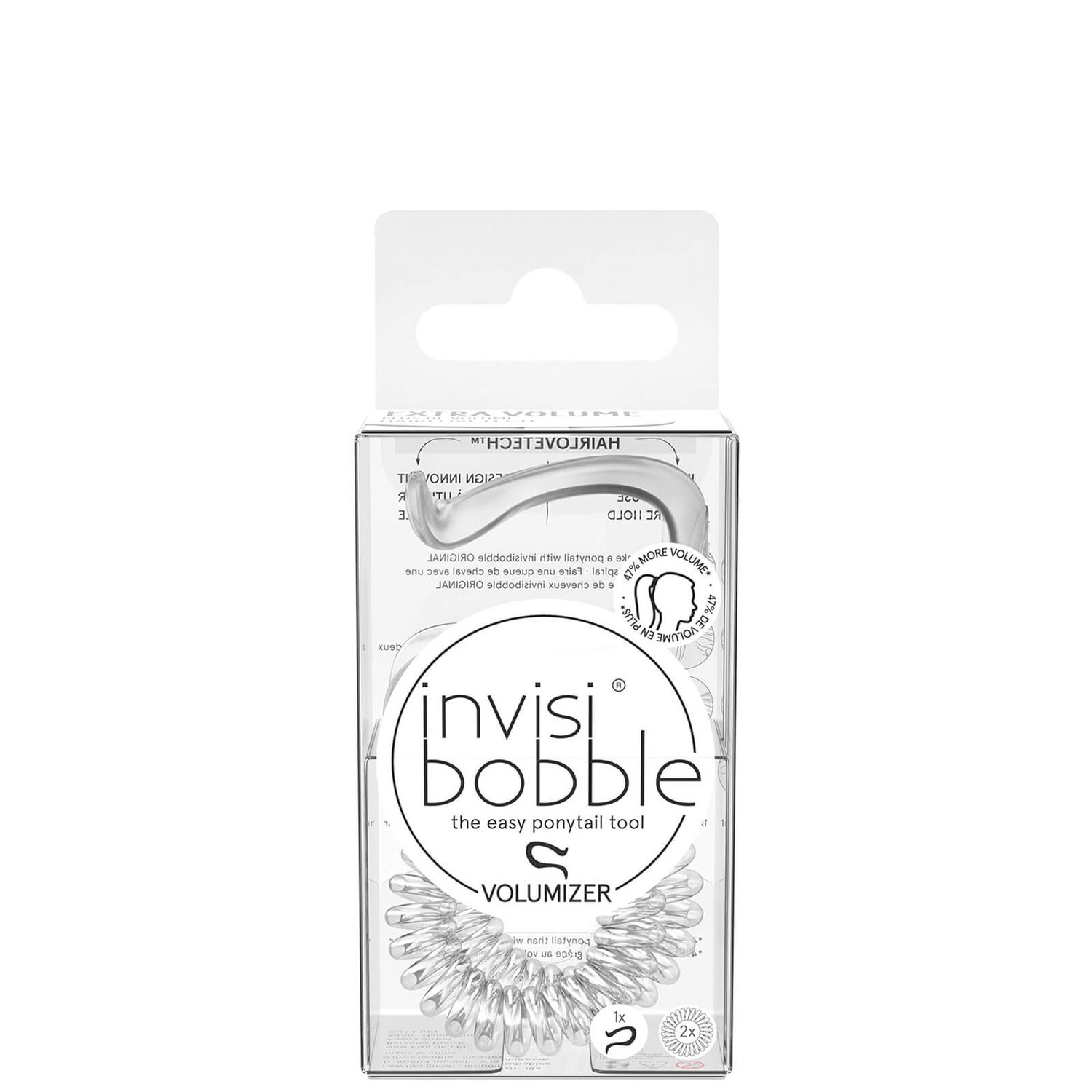 Резинка для придания волосам объема invisibobobble Volumiser, оттенок Crystal Clear