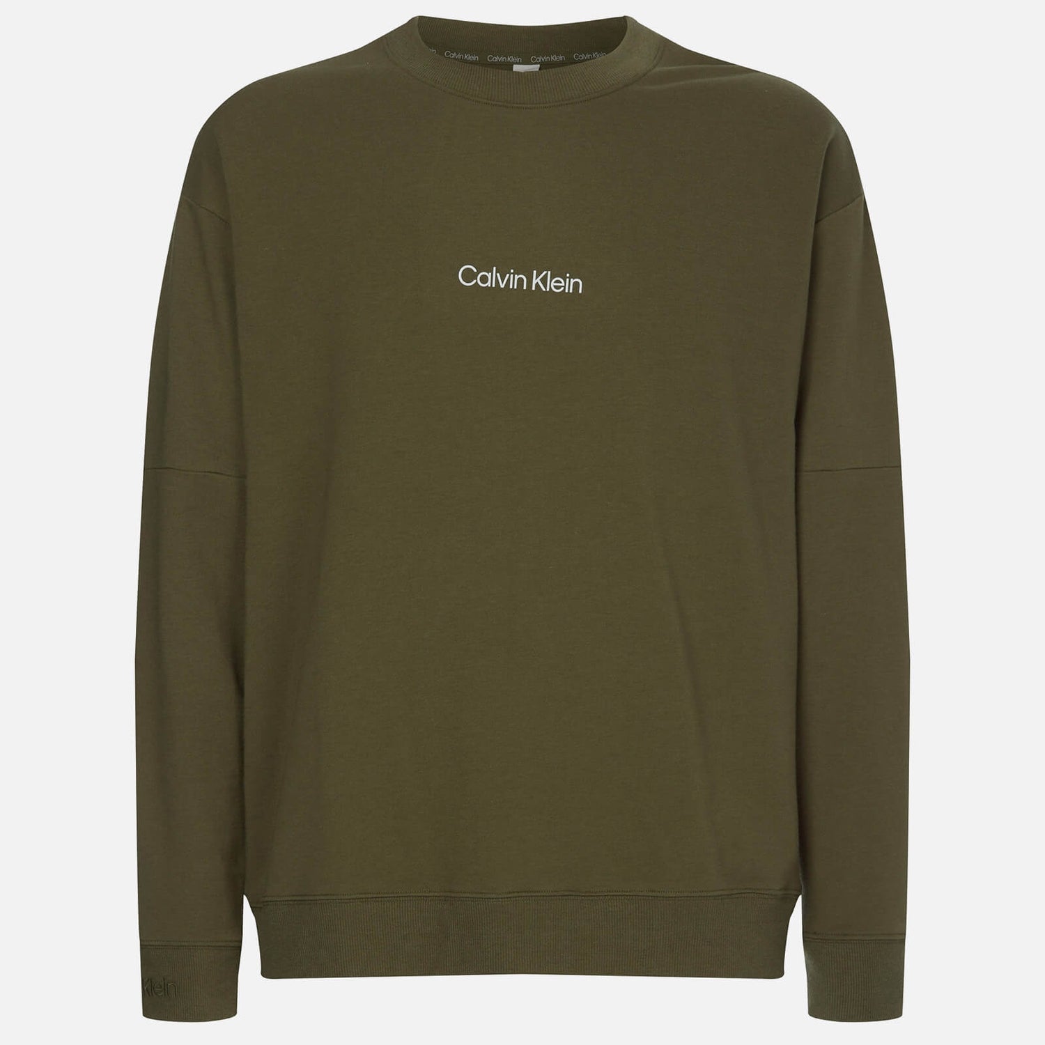 Calvin Klein Men's Logo Sweatshirt - Army Green - S