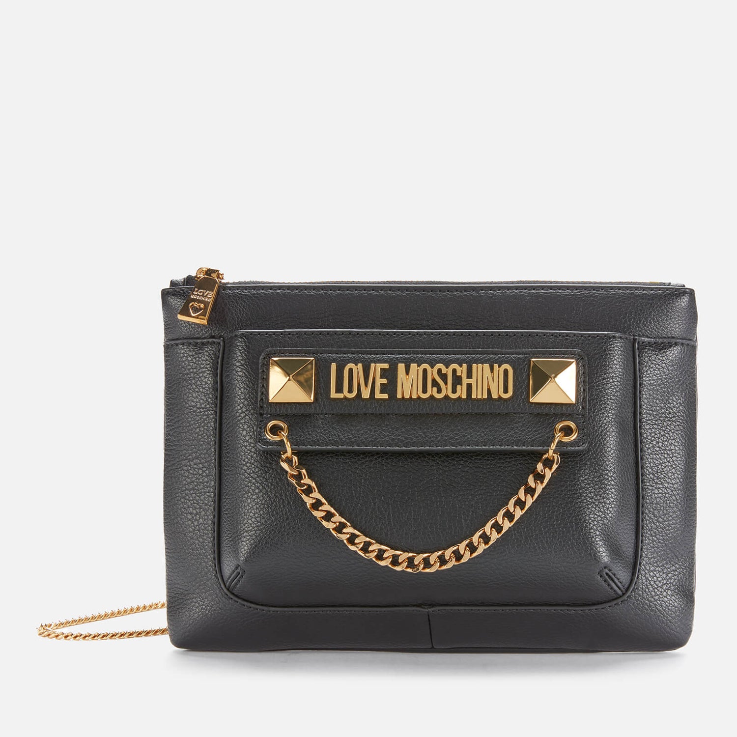 Love Moschino Women's Gold Detail Cross Body Bag/Pouch - Black