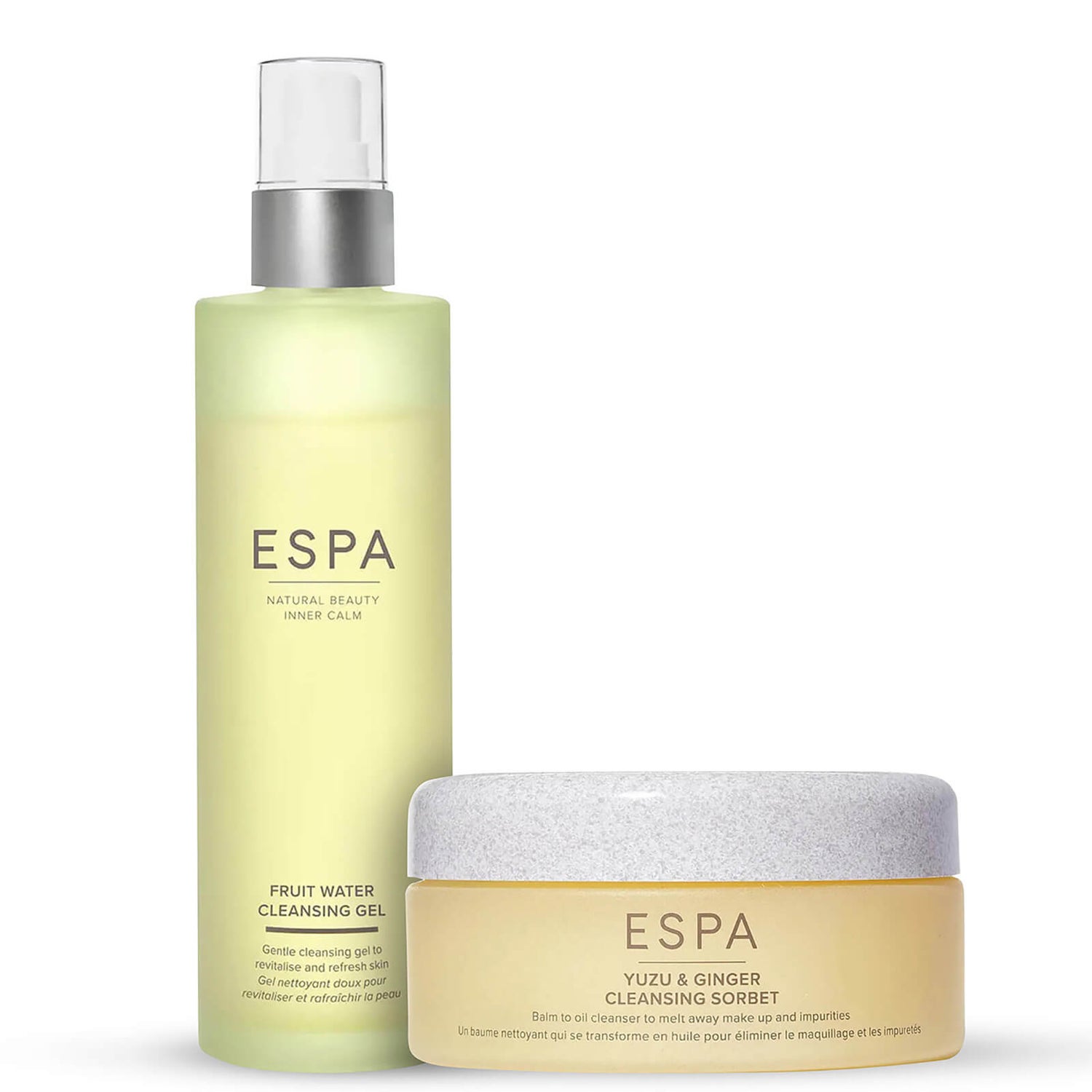 ESPA All Skin Type Double Cleanse duo detergente