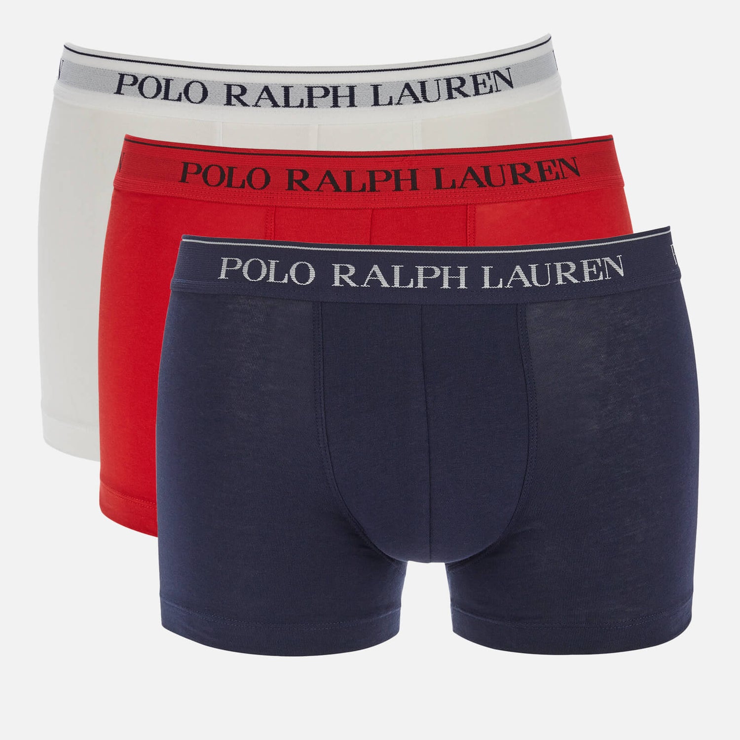 Polo Ralph Lauren Men's 3-Pack Trunk Boxers - Red/White/Cruise Navy - S