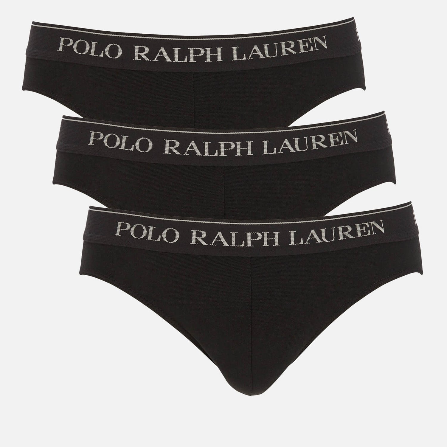Polo Ralph Lauren Men's 3 Pack Briefs - Black/Multi Waistband - S