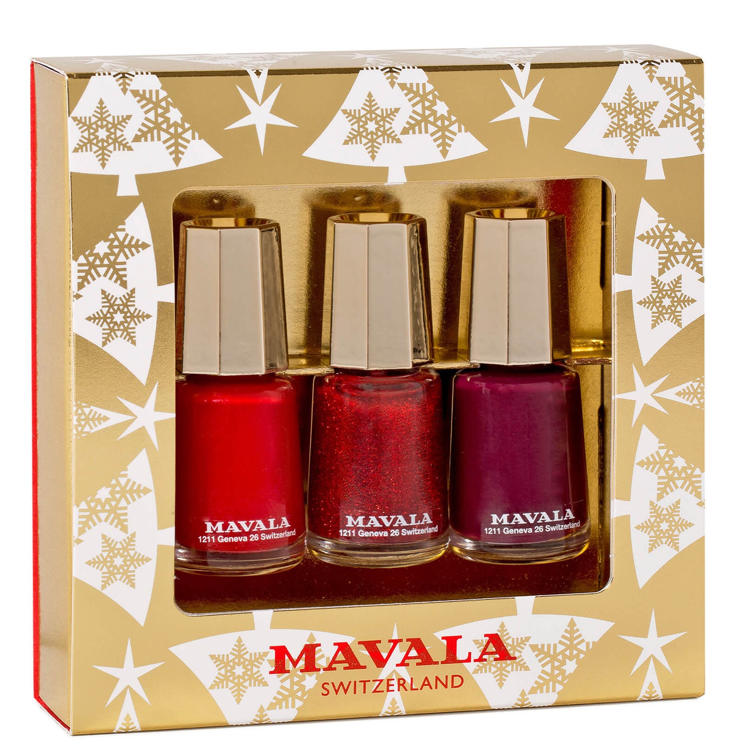 Набор лака для ногтей Mavala Gold Trio Sparkling Berries