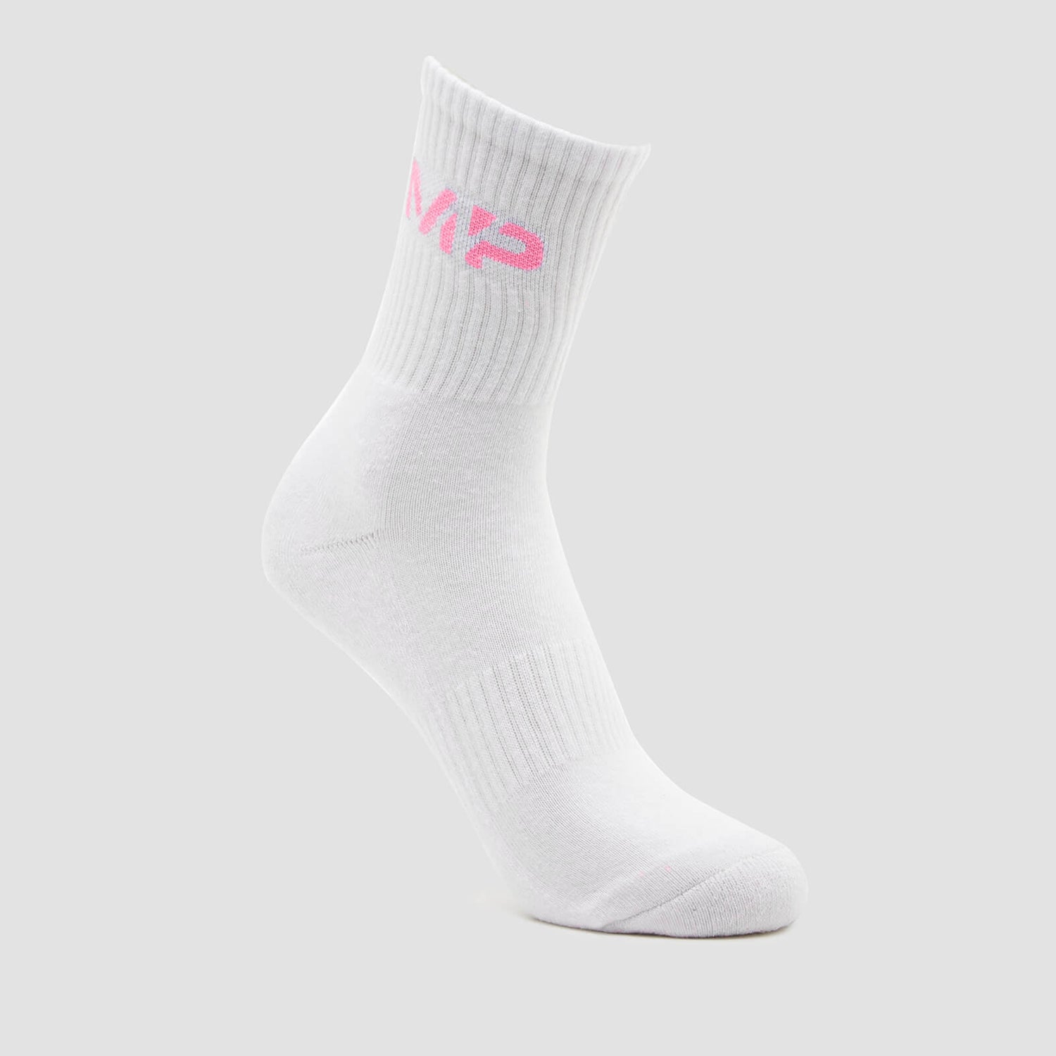 MP Essential Crew Socks Unisex - White/Candy Floss - UK 6-8
