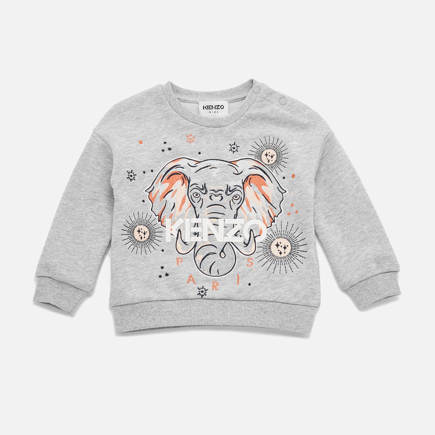 KENZO Baby Girl Elephant Sweatshirt - Grey Marl