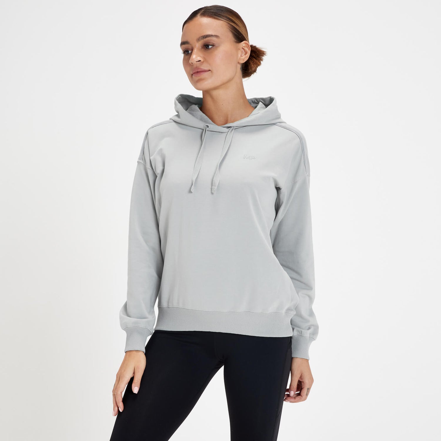 MP Ženski pulover s kapuco za dinamično vadbo – nevihtno siva - XXS