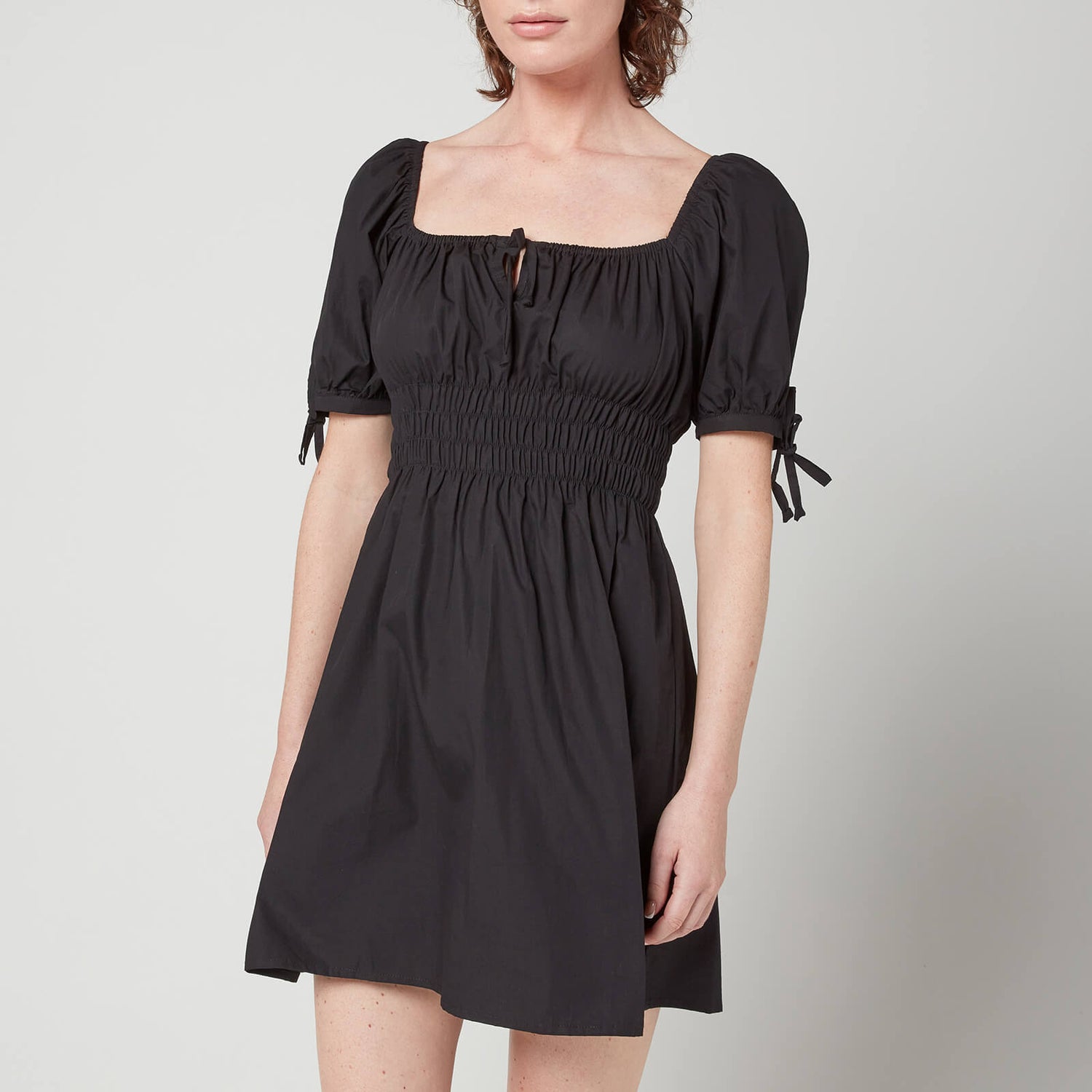 Kanika Mini Dress - Plain Black 