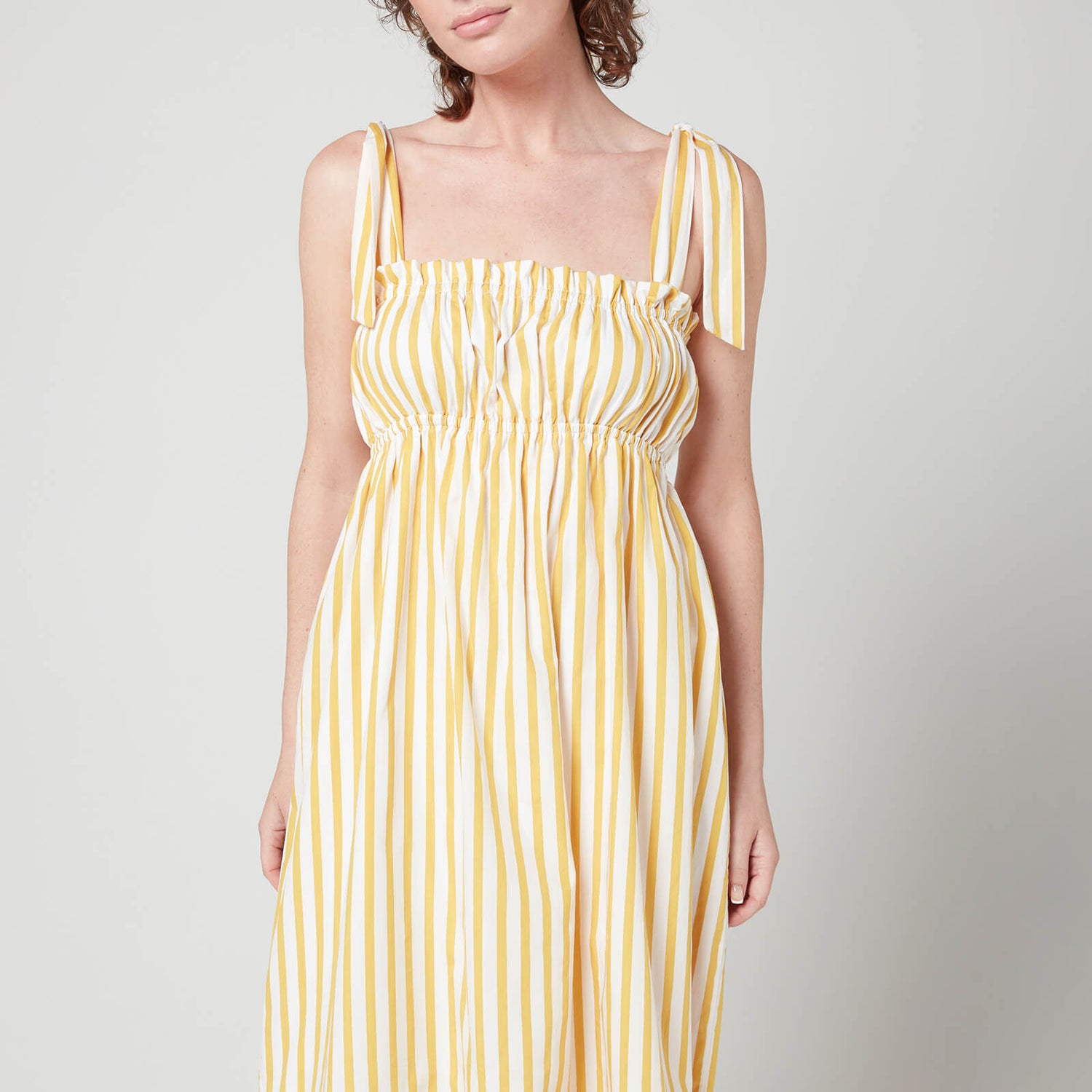 Faithfull The Brand Women's Gia Midi Dress - Martie Stripe Print - M