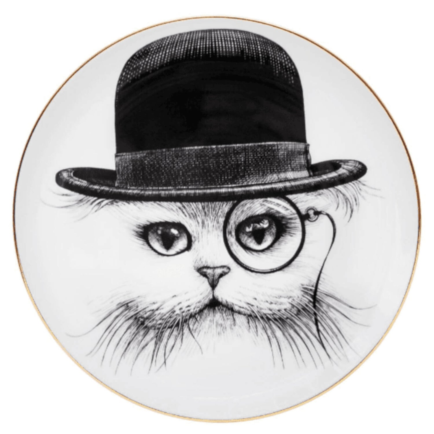 Rory Dobner Decorative Perfect Plate - Cat Hat - Medium (21cm)