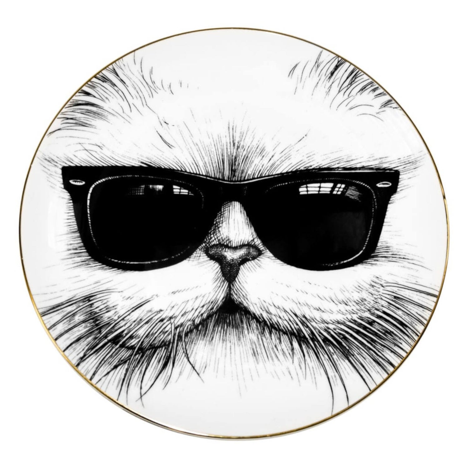Rory Dobner Decorative Perfect Plate - Cool Cat - Small (16cm)