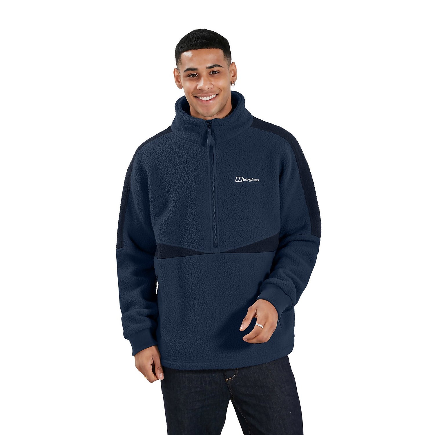 Men s Houlton Half Zip Fleece Blue Berghaus