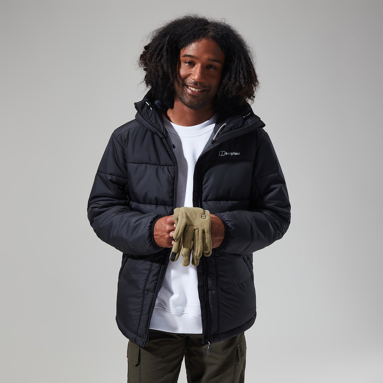 Berghaus mens hudswell top hydrodown insulated jacket black