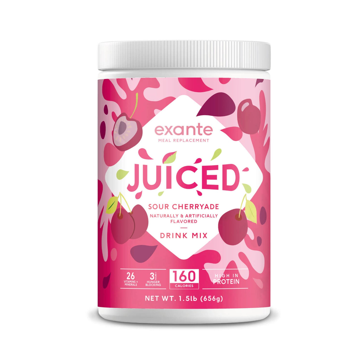 Exante Diet JUICED, Sour Cherryade, 14 Servings (USA)