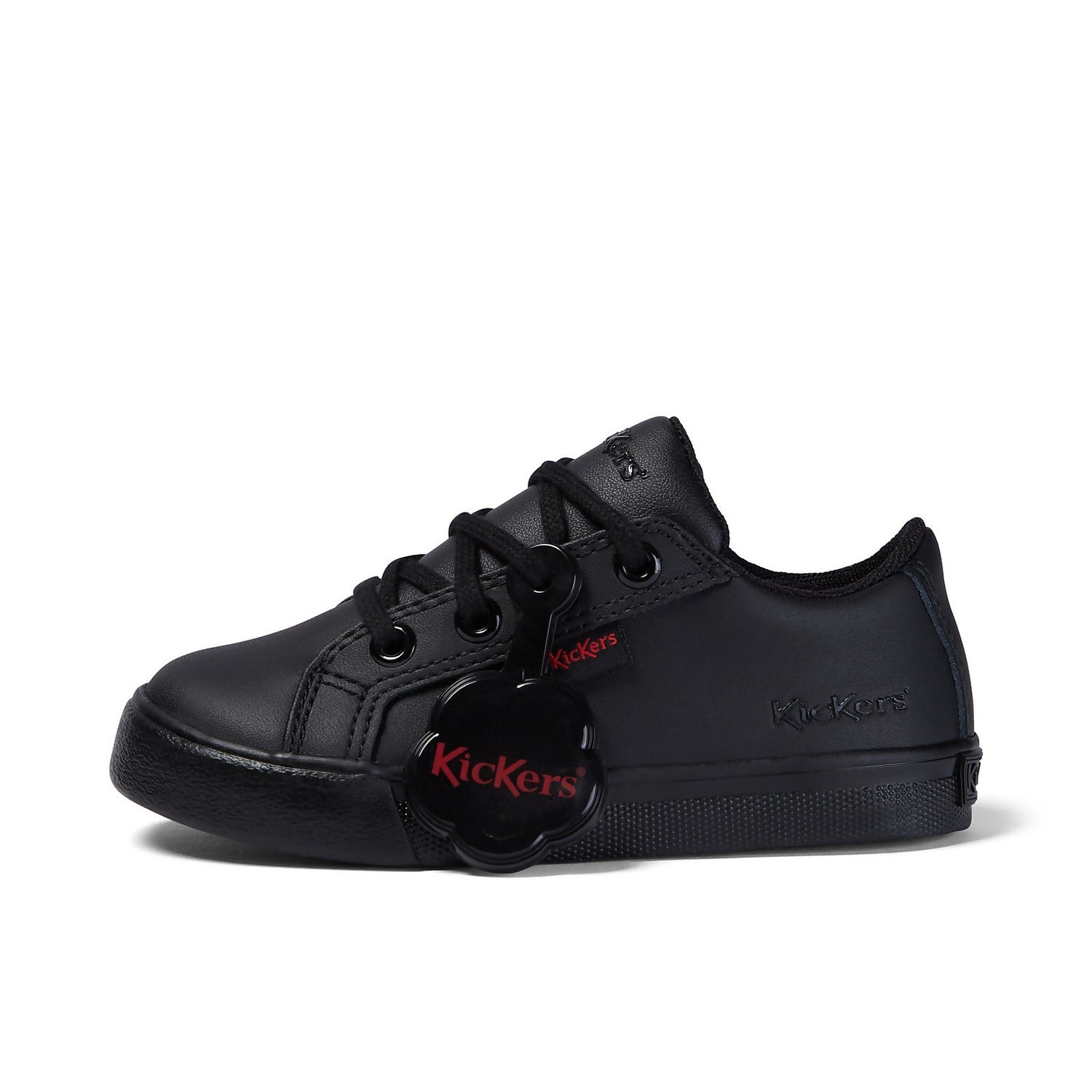 Infant Unisex Tovni Lacer Leather Black Kickers